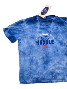 Let’s Huddle Buffalo Bills Blue Tie-Dye T-shirt NWT